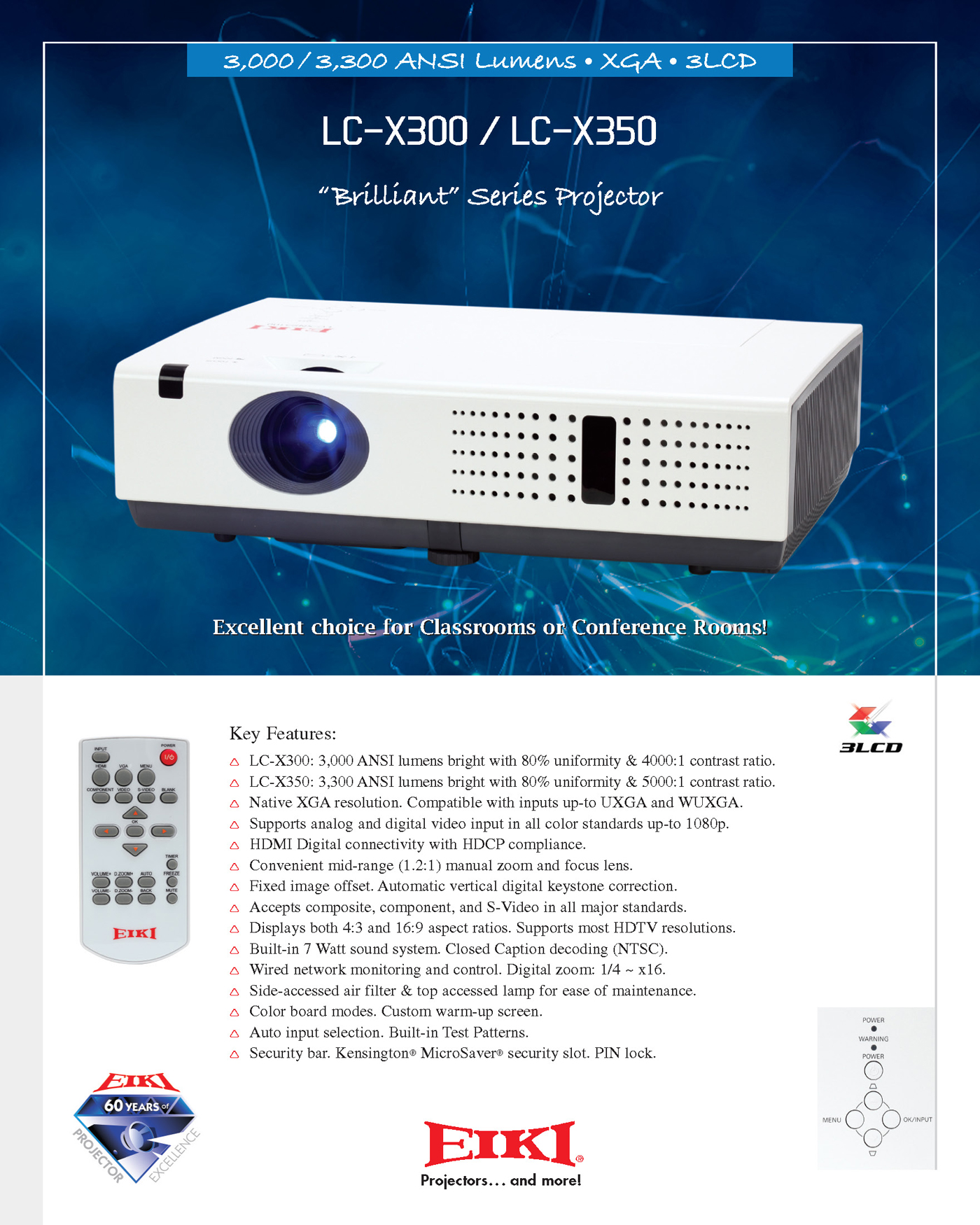 LC-X300 : EIKI Projectors | 에이키 프로젝터 - Previous Model